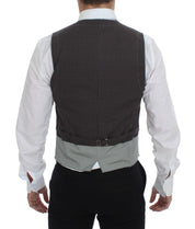 Dolce & Gabbana Elegant Gray Cotton Dress Vest