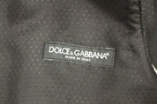 Dolce & Gabbana Elegant Gray Wool Blend Dress Vest