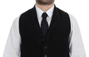 Dolce & Gabbana Elegant Black Manchester Dress Vest