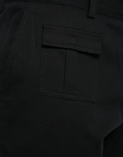 Dolce & Gabbana Black Gray slim Cotton Denim Jeans