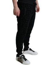 Dolce & Gabbana Elegant Leopard Joggers for Men