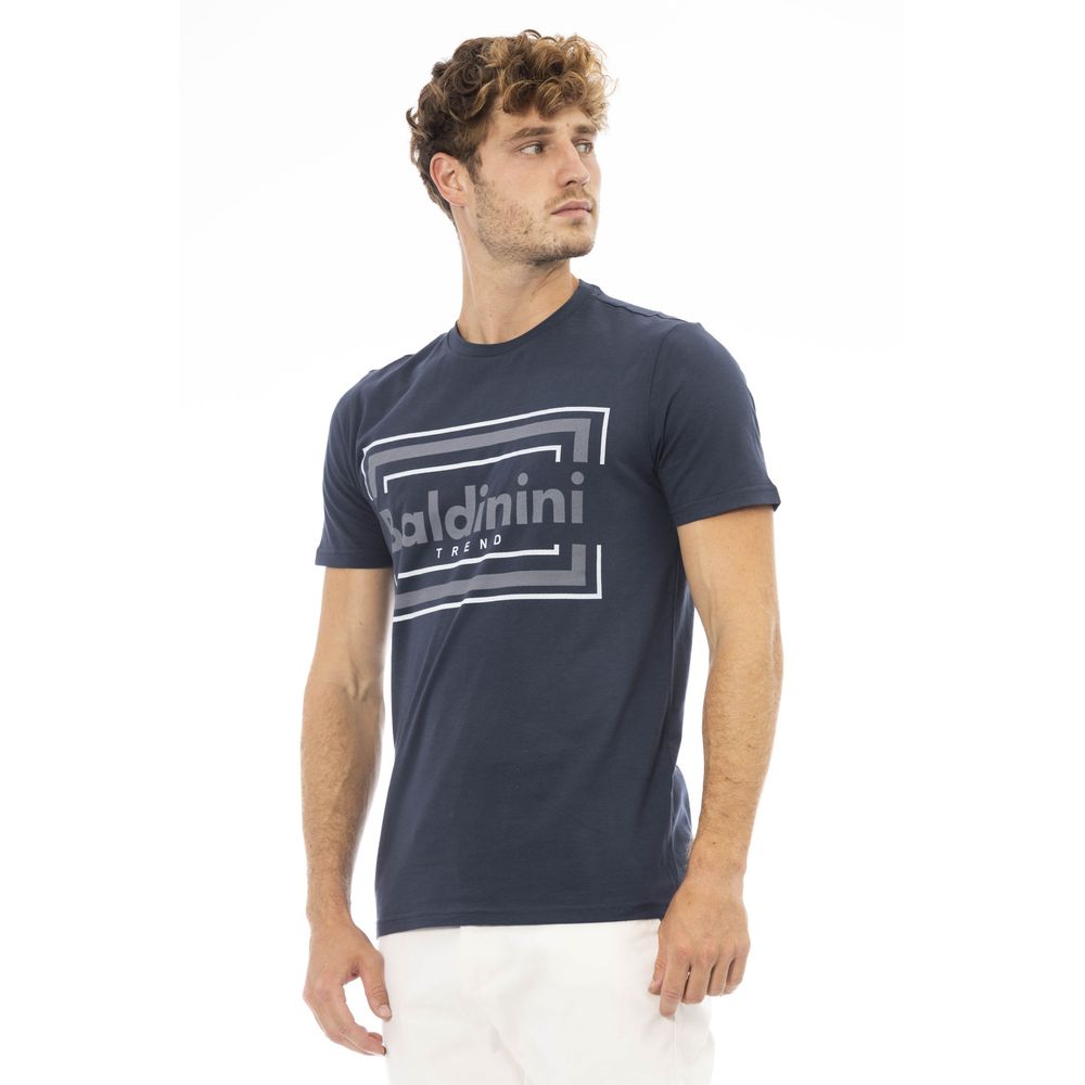 Baldinini Trend Blue Cotton Men's T-Shirt