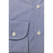 Bagutta Light Blue Cotton Men Shirt