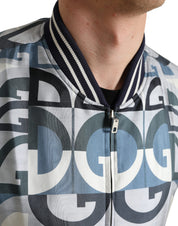 Dolce & Gabbana Multicolor Silk Bomber Jacket - Classic Elegance