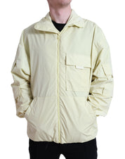 Dolce & Gabbana Elegant Yellow Windbreaker Jacket