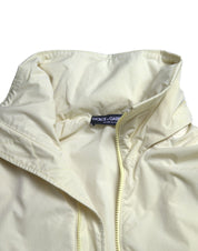 Dolce & Gabbana Elegant Yellow Windbreaker Jacket