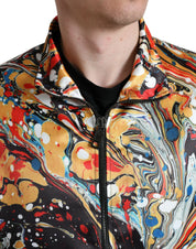 Dolce & Gabbana Colorful Abstract Bomber Jacket