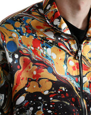 Dolce & Gabbana Colorful Abstract Bomber Jacket