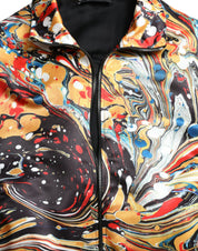 Dolce & Gabbana Colorful Abstract Bomber Jacket