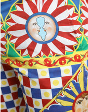 Dolce & Gabbana Multicolor Carretto Print Men Bermuda Shorts