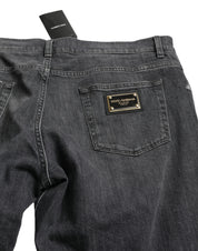 Dolce & Gabbana Elegant Slim Fit Tattered Denim Jeans