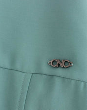 Costume National Green 3/4 sleeved sheath dress