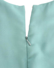 Costume National Green 3/4 sleeved sheath dress