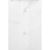 Bagutta White Cotton Men's Shirt