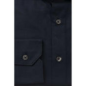 Bagutta Blue Cotton Men Shirt