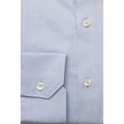 Bagutta Light Blue Cotton Men Shirt
