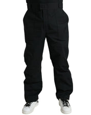 Dolce & Gabbana Elegant Casual Black Straight Pants