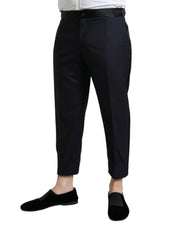 Dolce & Gabbana Elegant Wool-Silk Blend Cropped Dress Pants