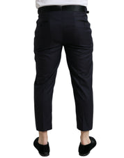 Dolce & Gabbana Elegant Wool-Silk Blend Cropped Dress Pants