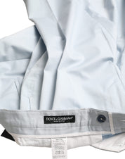 Dolce & Gabbana Sky Blue Cotton Stretch Skinny Pants