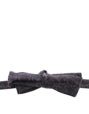 Dolce & Gabbana Elegant Black Paisley Silk-Wool Blend Bow Tie