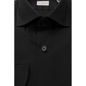 Bagutta Black Cotton Men's Slim Shirt