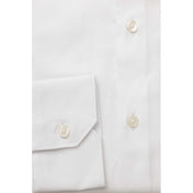 Bagutta White Cotton Men Shirt