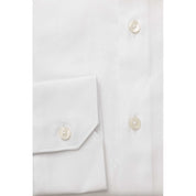 Bagutta White Cotton Men Shirt