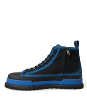 Dolce & Gabbana Elegant High-Top Canvas Sneakers