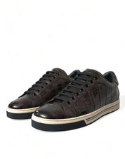 Dolce & Gabbana Elegant Exotic Leather Low-Top Sneakers