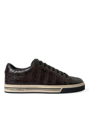 Dolce & Gabbana Elegant Exotic Leather Low-Top Sneakers