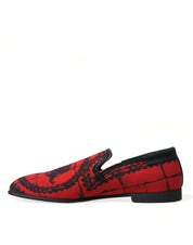 Dolce & Gabbana Torero-Inspired Luxe Red & Black Loafers