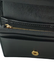 Versace Elegant Compact Leather Wallet in Brown