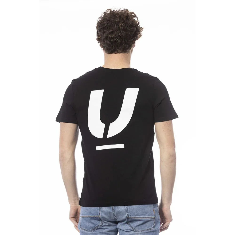 Ungaro Sport Black Cotton Men T-Shirt