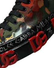 Dolce & Gabbana Multicolor High-Top Sneakers with Luxe Appeal