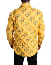 Dolce & Gabbana Elegant Yellow Padded Blouson Jacket