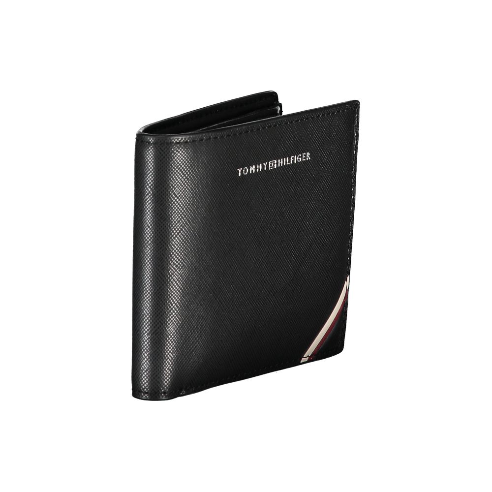 Tommy Hilfiger Black Leather Men Wallet