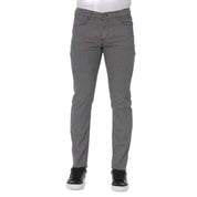 Trussardi Jeans Gray Cotton Men's Pant