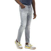 Dondup Elegant Grey Stretch Icon Jeans