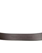 Dolce & Gabbana Elegant Brown Calf Leather Belt - Timeless Accessory