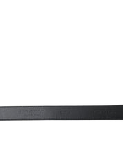 Dolce & Gabbana Elegant Black Leather Belt with Metal Buckle