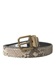 Dolce & Gabbana Elegant Italian Leather Belt