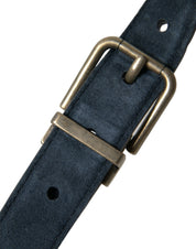 Dolce & Gabbana Elegant Suede Calf Leather Belt