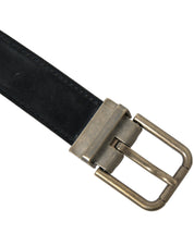 Dolce & Gabbana Elegant Suede Calf Leather Belt