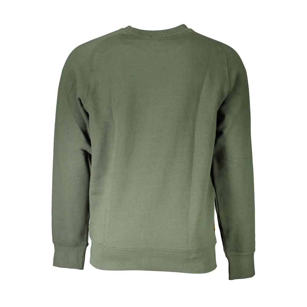 Timberland Green Round Neck Cotton Blend Sweater