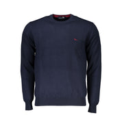 Harmont & Blaine Crew Neck Embroidered Blue Sweater