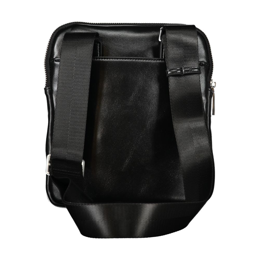 Sleek Black Shoulder Bag with Adjustable Strap