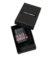 Dolce & Gabbana Black Pink Silicone Embossed Logo Airpods Case