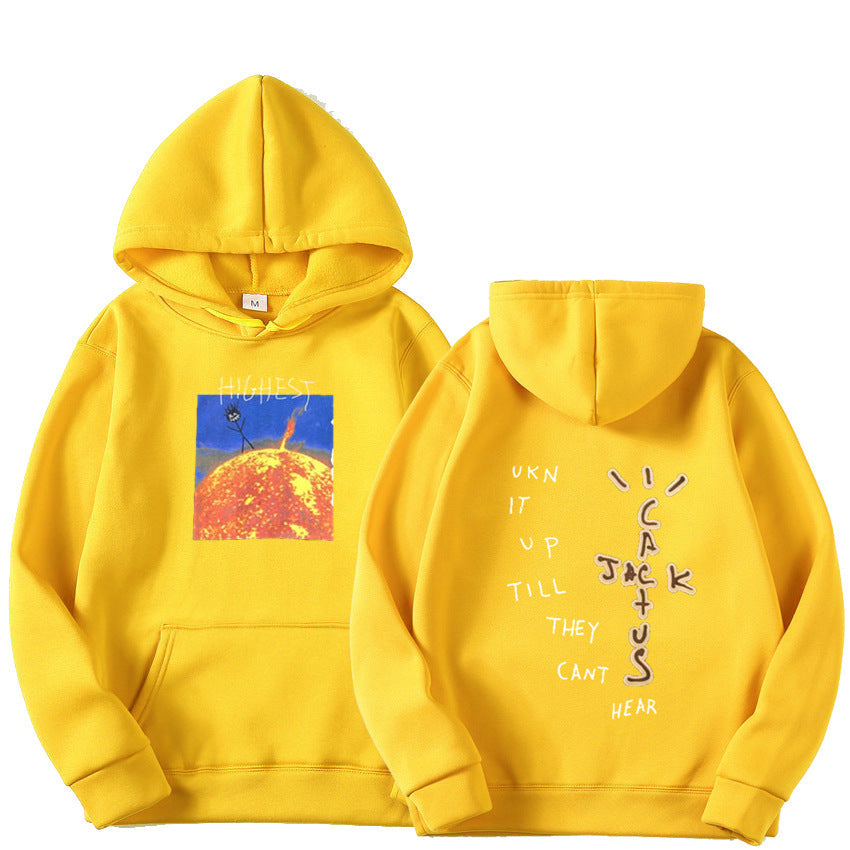 Travis Scott Sun Hoodies Men.