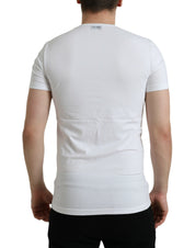 Dolce & Gabbana White Cotton Round Neck Crewneck Underwear T-shirt